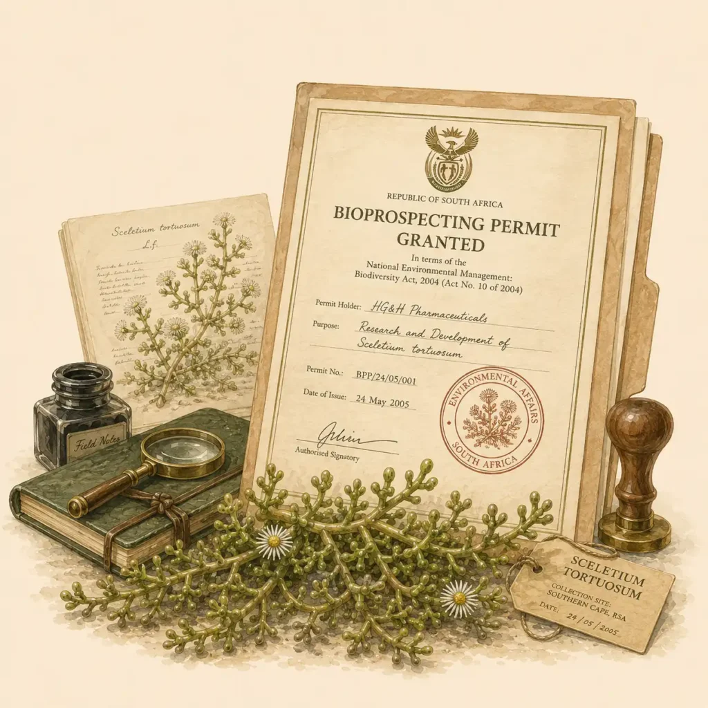 HG&H received South Africa's first bioprospecting permit for the cultivation and research of Sceletium tortuosum.